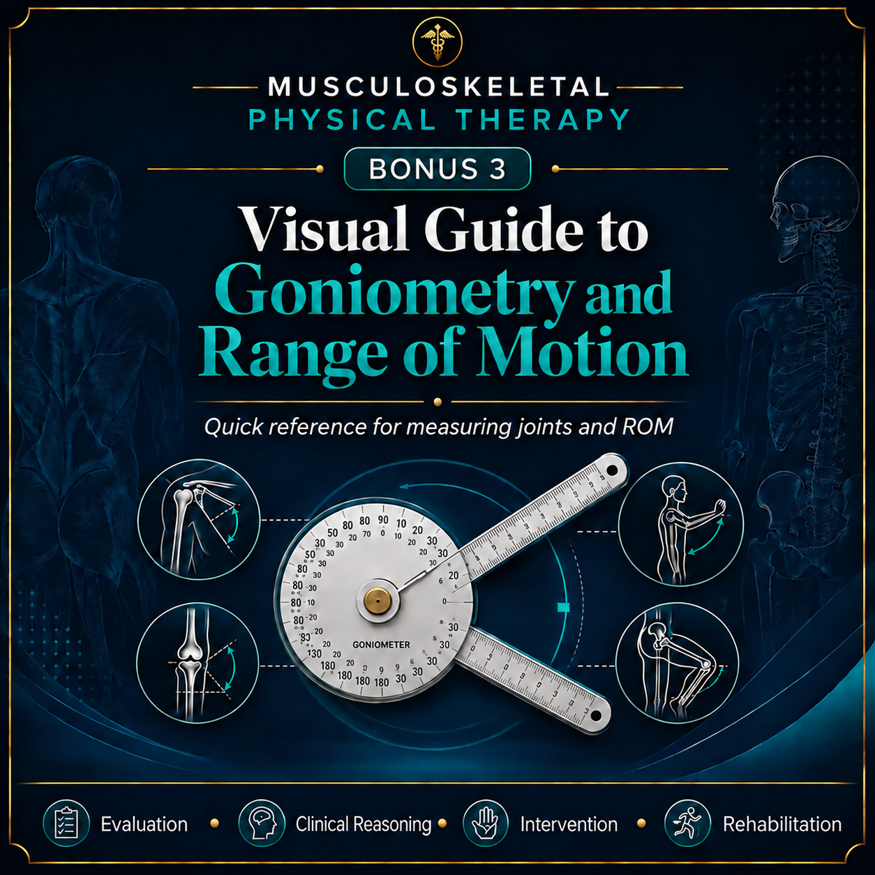 Visual Guide to Goniometry and Range of Motion bonus cover in English