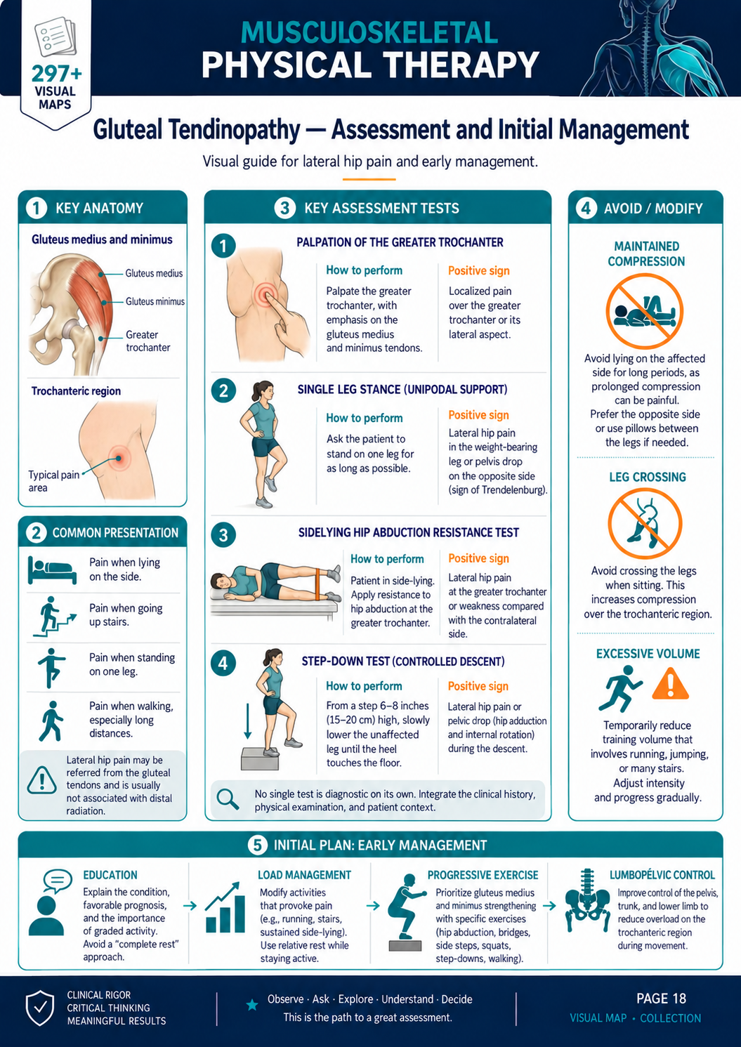 Gluteal Tendinopathy visual map in English